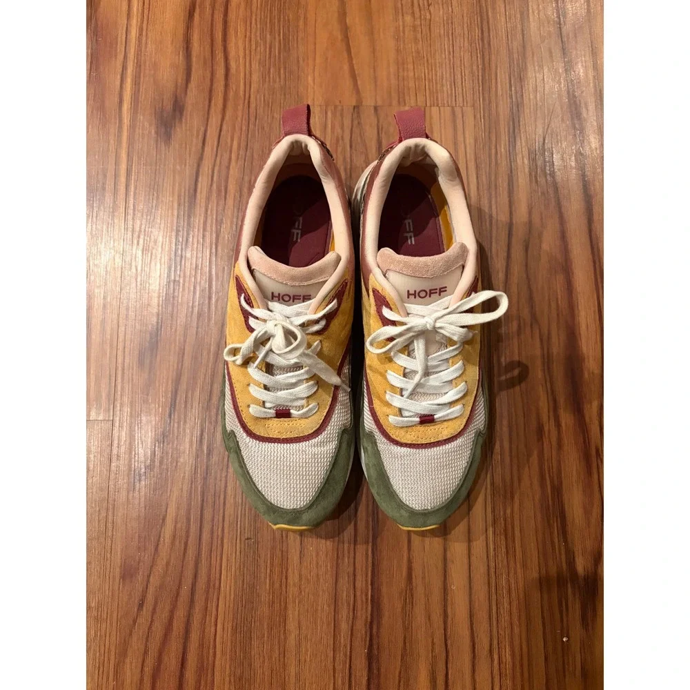 Anthropologie Hoff Oriental Pearl Skyline sneakers sz 10 - Picture 2 of 7